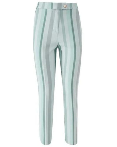 Yes-Zee Trousers > slim-fit trousers - Bleu