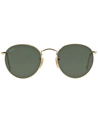 Ray-Ban Classico occhiali da sole tondi in metallo - Verde
