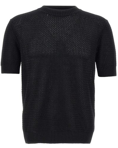FILIPPO DE LAURENTIIS Round-Neck Knitwear - Black
