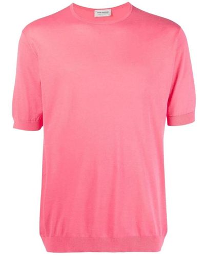 John Smedley T-Shirts - Pink