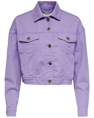 ONLY Denim Jackets - Purple