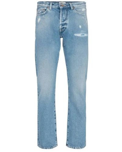 President's Cool ps piero destroy denim jeans - Blu