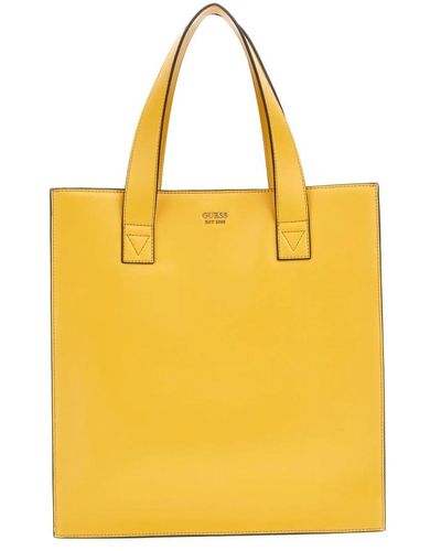 Guess Tote Bags - Yellow