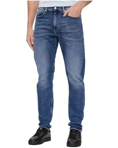 Calvin Klein Slim jeans in medium denim - Blu