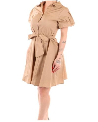 Yes-Zee Shirt Dresses - Natural