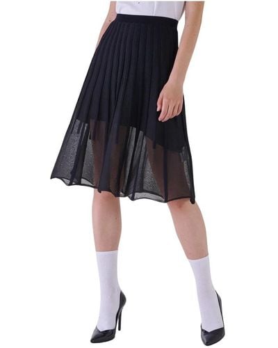 Silvian Heach Minifalda plisada transparente de cintura alta - Azul