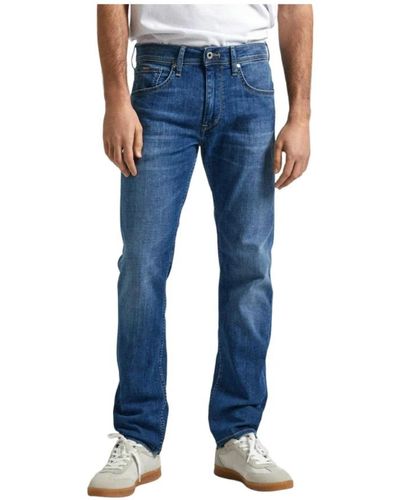 Pepe Jeans Klassische straight denim jeans - Blau