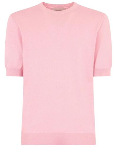 Ballantyne Seide baumwolle t-shirt elegantes design regular fit - Pink
