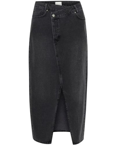 My Essential Wardrobe Skirts > denim skirts - Noir