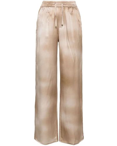 Herno Wide Trousers - Natural