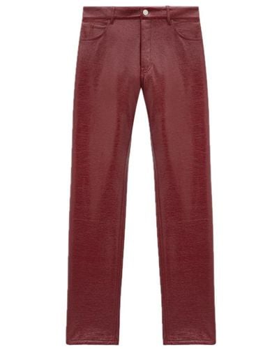 Courreges Straight Trousers - Red