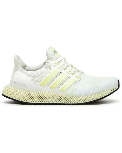 adidas Originals Ultra4d sneakers bianca con inserti in giallo - 42 2/3 - Bianco