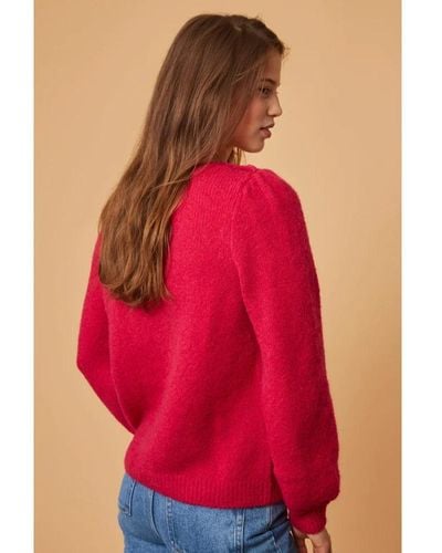 Des Petits Hauts Round-Neck Knitwear - Red