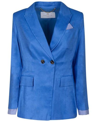 Nenette Mosaic giacca doppiopetto - Blu
