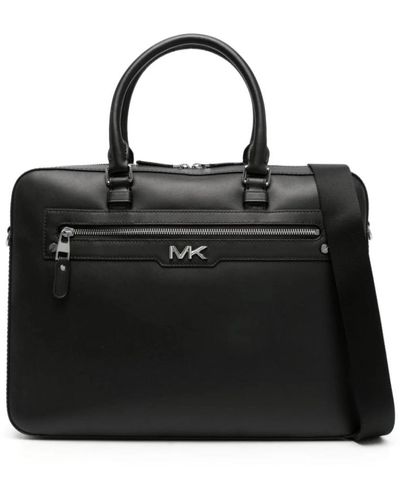 Michael Kors Grande briefcase con zip frontale - Nero
