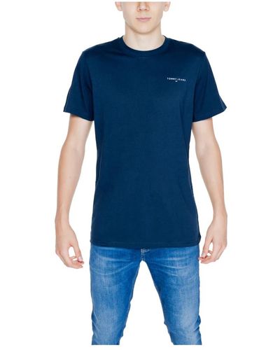 Tommy Hilfiger Linear t-shirt herbst/winter kollektion - Blau