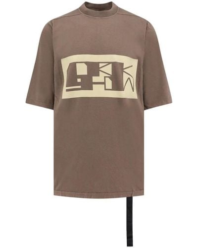 Rick Owens T-Shirts - Brown