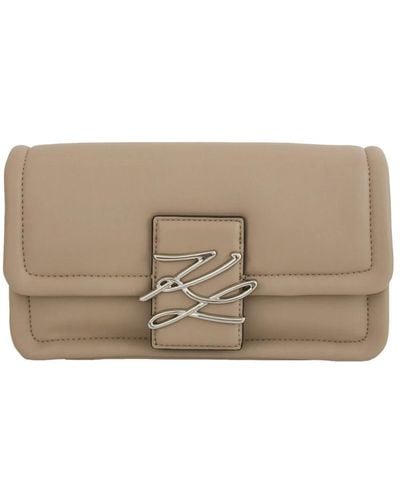 Karl Lagerfeld Clutches - Natural