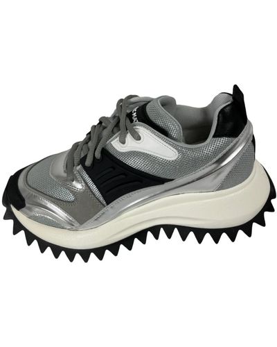 Vic Matié Zapatillas plataforma plateadas 7600 walk - Metálico