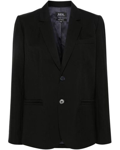 A.P.C. Jackets > blazers - Noir
