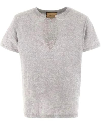 Gucci Lässiges baumwoll t-shirt - Grau