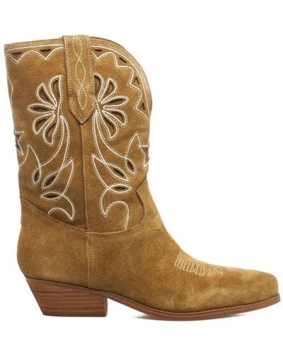 Guess Cowboy Boots - Brown