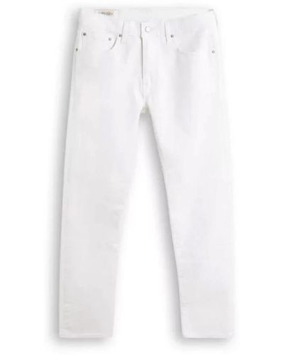 Levi's Jeans slim taper con chiusura a bottoni - Bianco