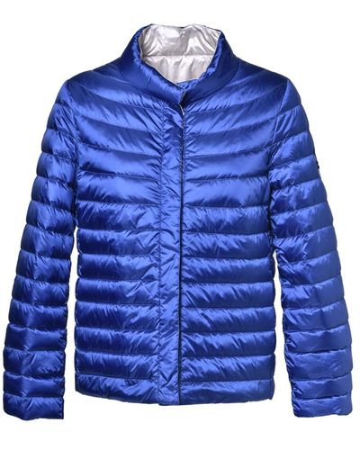 Baldinini Reversible down jacket in electric nylon - Blau