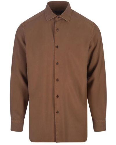 Zegna Casual Shirts - Brown