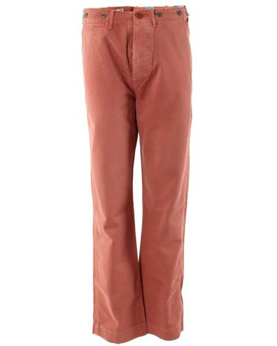 Tommy Hilfiger Pantaloni in cotone rossi da uomo - Rosso