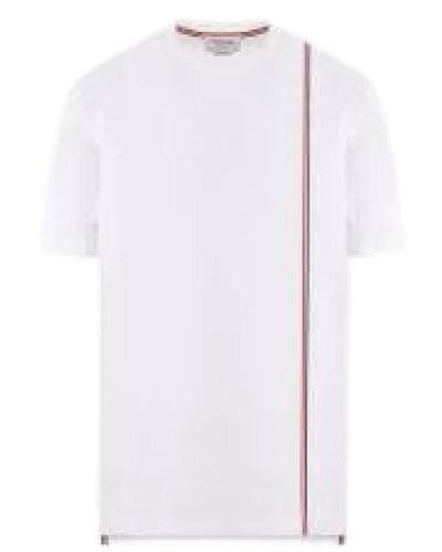 Thom Browne Lässiges baumwoll t-shirt - Weiß
