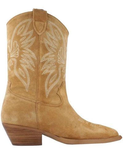 Alpe Cowboy Boots - Brown