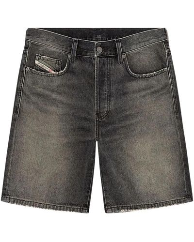 DIESEL Reguläre kurze denim shorts - Grau