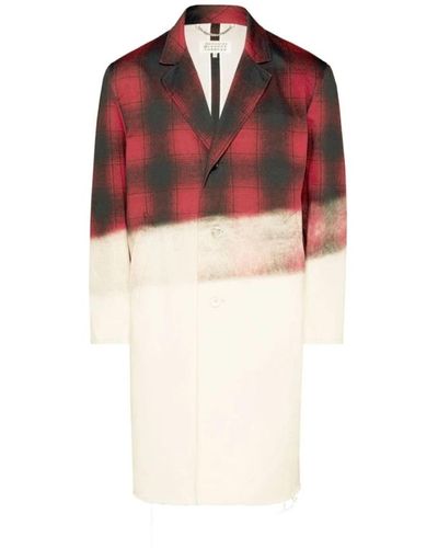 Maison Margiela Coats > single-breasted coats - Rouge