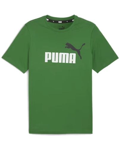 PUMA Logo t-shirt essential - Grün