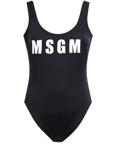 MSGM Elegante costume da bagno intero neri per donne - Nero