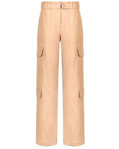 MSGM Sand viskose polyester hose modell mdp09-247010 - Natur