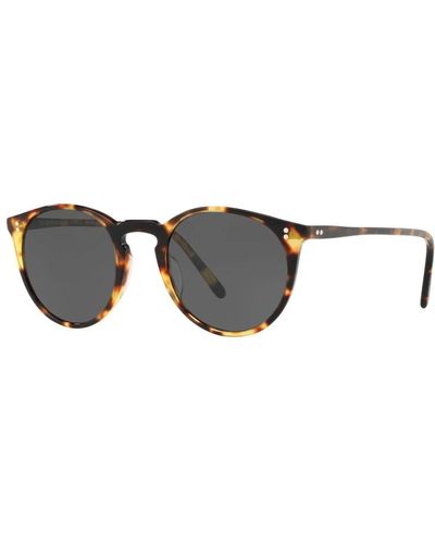 Oliver Peoples Vintage dark tortoise black sonnenbrille,malley sun sonnenbrille in horn/brown,sunglasses - Braun