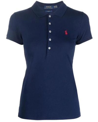 Ralph Lauren Camiseta polo de algodón para mujer - Azul