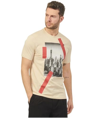 Armani Exchange Bedrucktes t-shirt - Weiß
