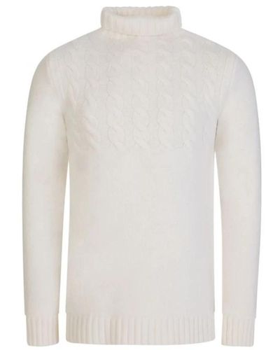 Maison Margiela Wollpullover mit hohem kragen - Weiß