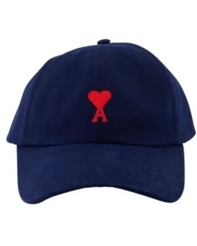 Ami Paris Accessories > hats > caps - Bleu