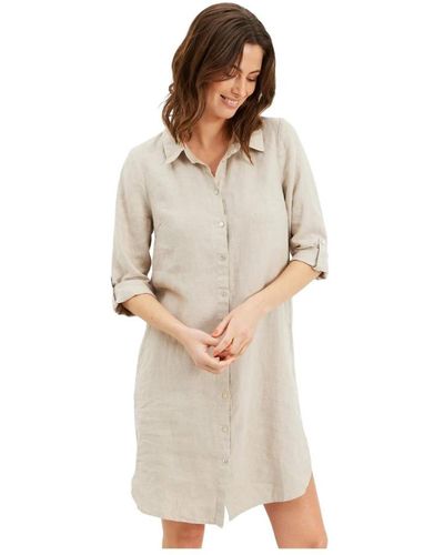 iN FRONT Shirt Dresses - Natural