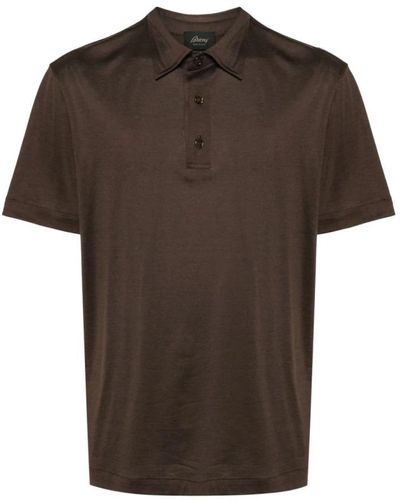 Brioni Polo Shirts - Brown