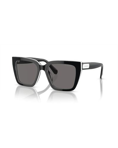 Swarovski Schwarz/graue sonnenbrille sk 6013
