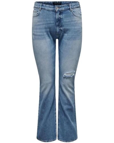 Only Carmakoma Jeans > boot-cut jeans - Bleu
