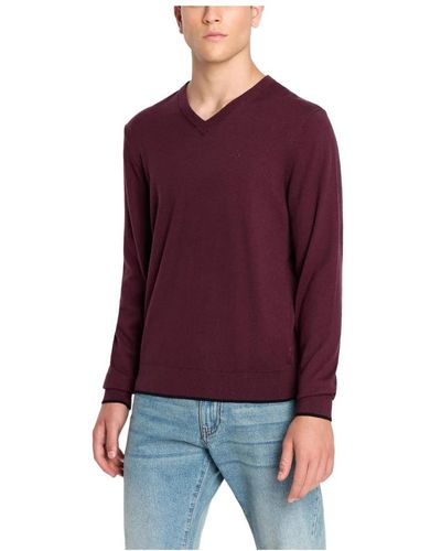Armani Exchange Knitwear > v-neck knitwear - Rouge