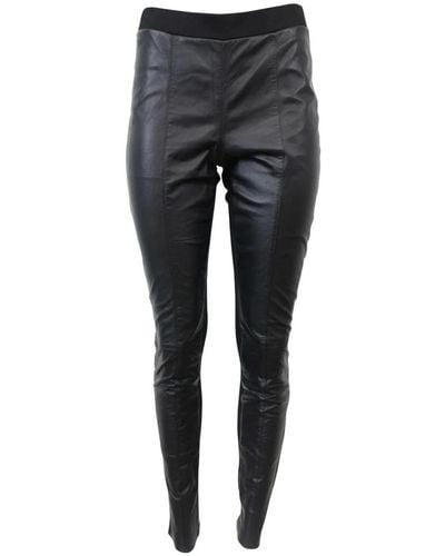 2-Biz Leather trousers - Gris