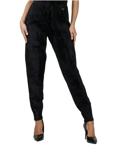Twin Set Trousers > slim-fit trousers - Noir