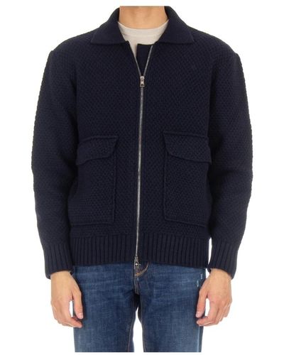 Tagliatore Sweatshirts & hoodies > zip-throughs - Bleu